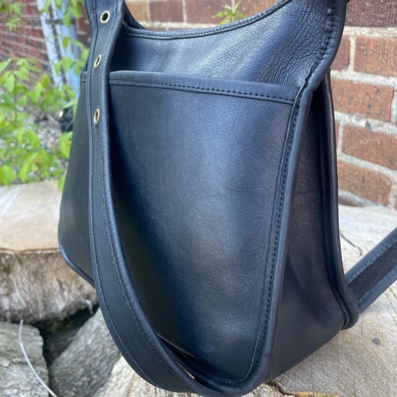 Coach 9966 Vintage JANICE LEGACY Black Glove Leather Crossbody Shoulder Bag USA - Picture 10 of 15